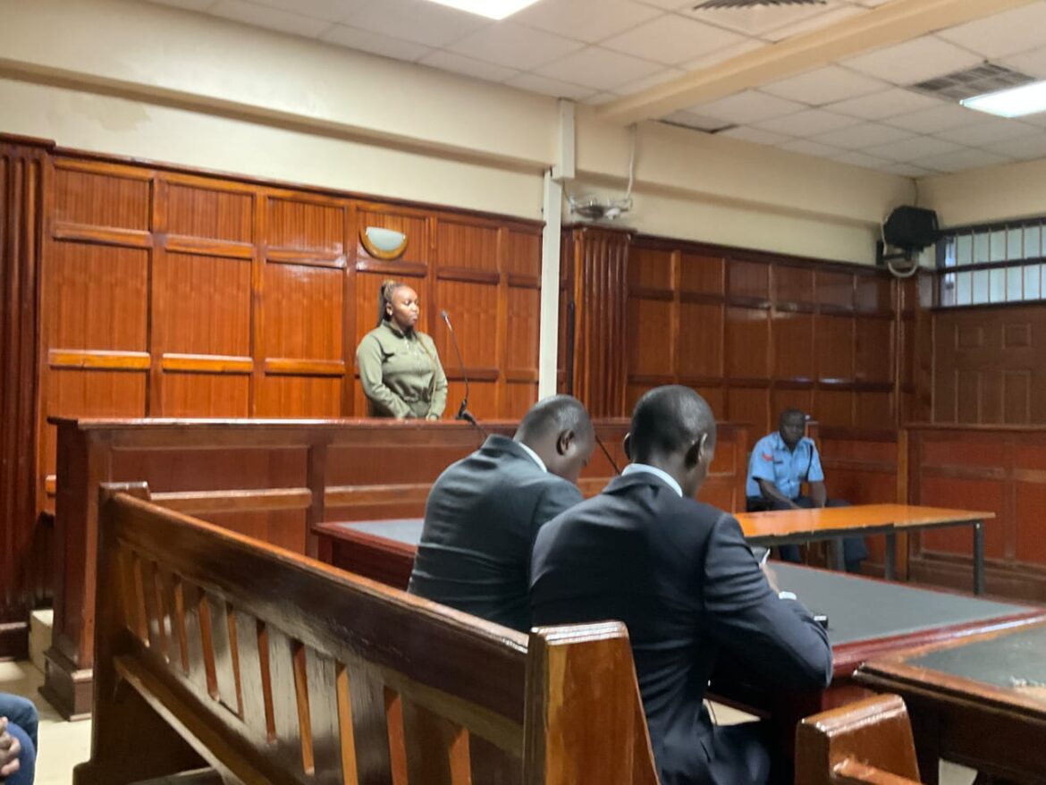 Carolyne Wanjiru Munene in Nairobi court over allegations of stealing 21 flight tickets worth KSh 4.1 million from African Touch Safaris Limited.