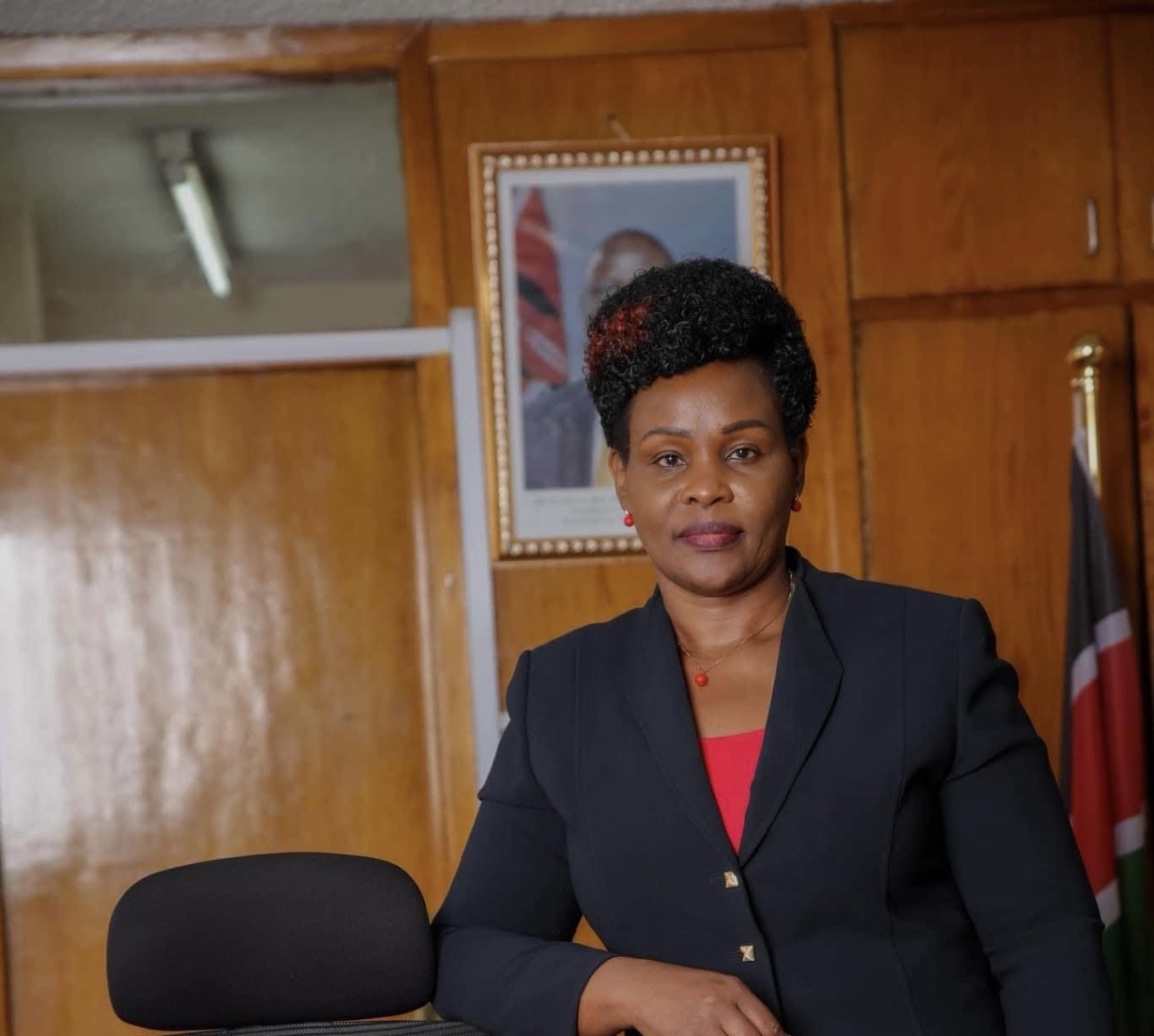 Officials and citizens at Nyayo House Immigration offices in Nairobi during visa application procedures