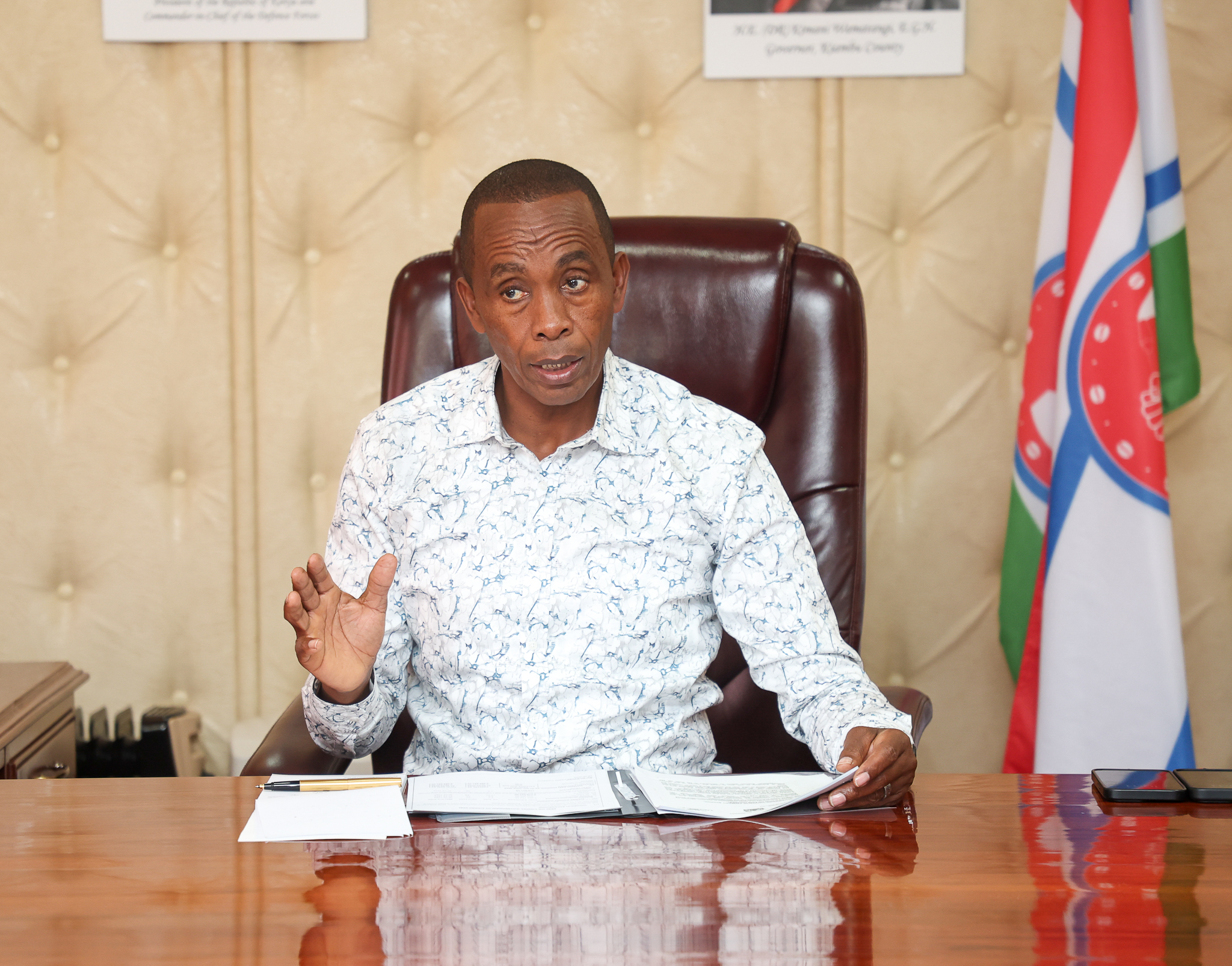 Justice Chacha Mwita extends court orders protecting Kiambu Governor Kimani Wamatangi from arrest or prosecution by EACC and DPP.