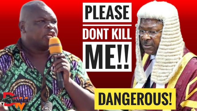 Kabuchai MP Majimbo Kalasinga speaking to the press over alleged death threats from National Assembly Speaker Moses Wetang’ula amid Chwele Ward by-election tensions.