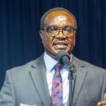 Education Cabinet Secretary Julius Ogamba addressing the media on the start of 2025 national examinations in Kenya
