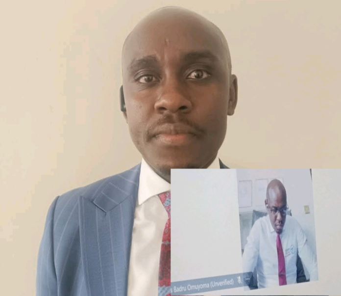 Businessman Abbas Badru Omuyoma alias Yuri Sande Ismael appearing at the Milimani Law Courts over an alleged Sh8.1 million gold fraud case.