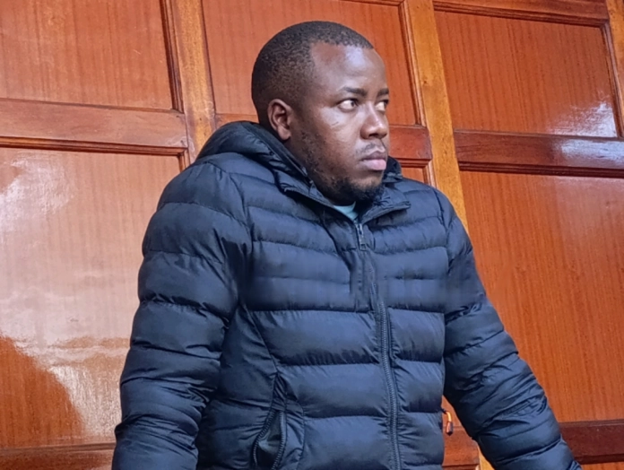 Collins Korir in court charged with stealing Sh760,000 from Family Bank.