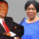 Sirisia MP John Waluke and Judy Wakhungu attend a Nairobi court session in the Sh1 billion maize scandal case.