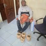 Kibra police officers during a drug crackdown operation in Ayani Estate