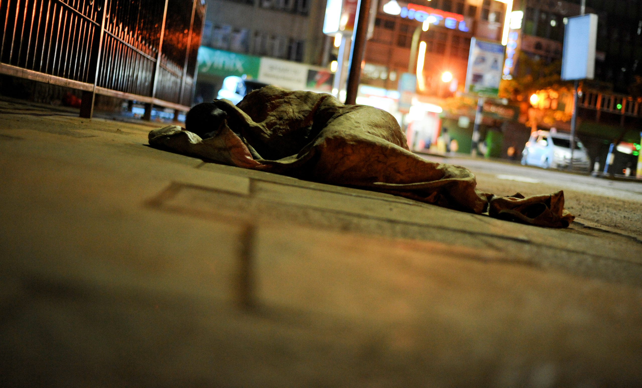 Residents gather after night violence in Butonge area