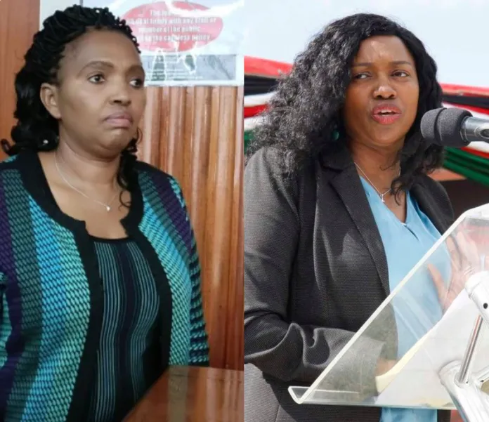 "Nakuru Governor Susan Kihika and Senator Tabitha Karanja at the center of a looming defamation court battle."
