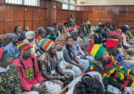 Milimani High Court during hearing of Rastafari Society marijuana legalization petition.