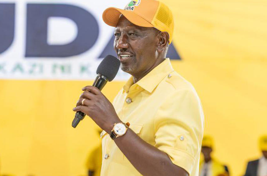 President William Ruto announcing income tax relief measures for Kenyans.