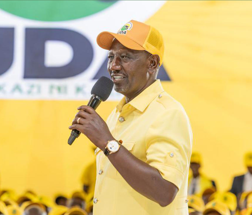 President William Ruto announcing income tax relief measures for Kenyans.