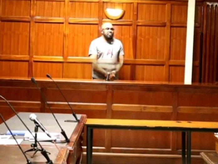 Milimani Law Courts during the arraignment of Stephen Mburu Paul in a Ruiru land fraud case.