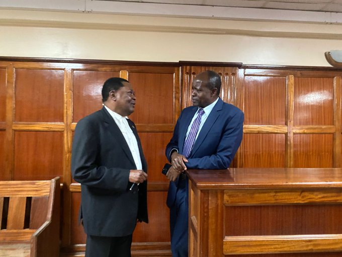 Zacharia Okoth Obado appearing at Milimani High Court in Sharon Otieno murder trial