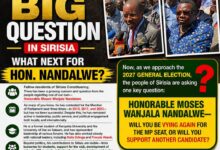 Moses Wanjala Nandalwe Sirisia politics