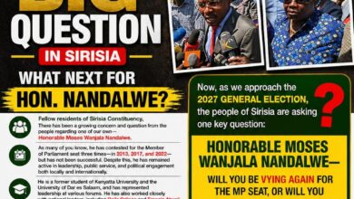 Moses Wanjala Nandalwe Sirisia politics